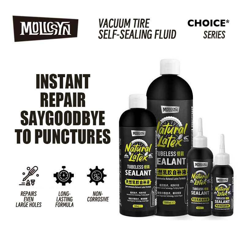 Tubeless Tire Sealant - MolicSYN Bike Tubeless Sealant - Low-Ammonia