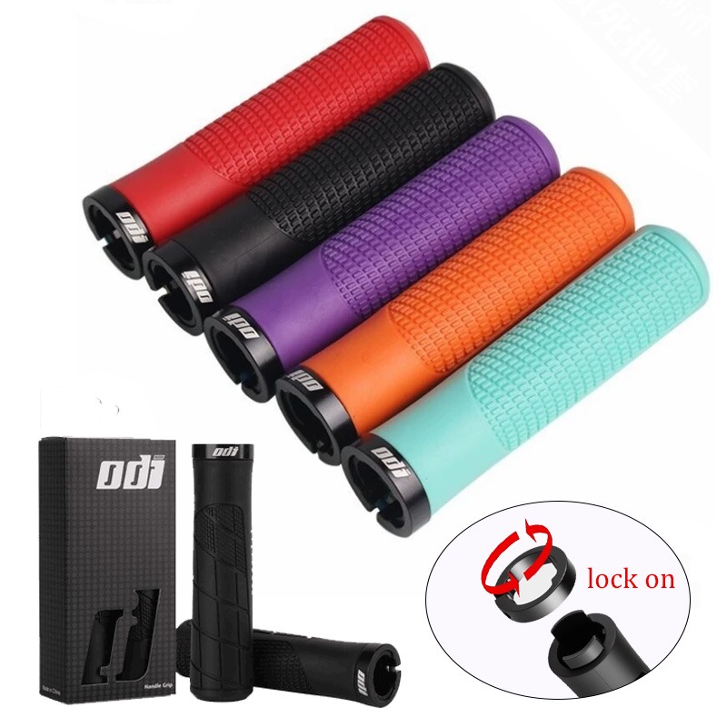 Junior Cycling Gear - MTB grips lock on Rubber grips