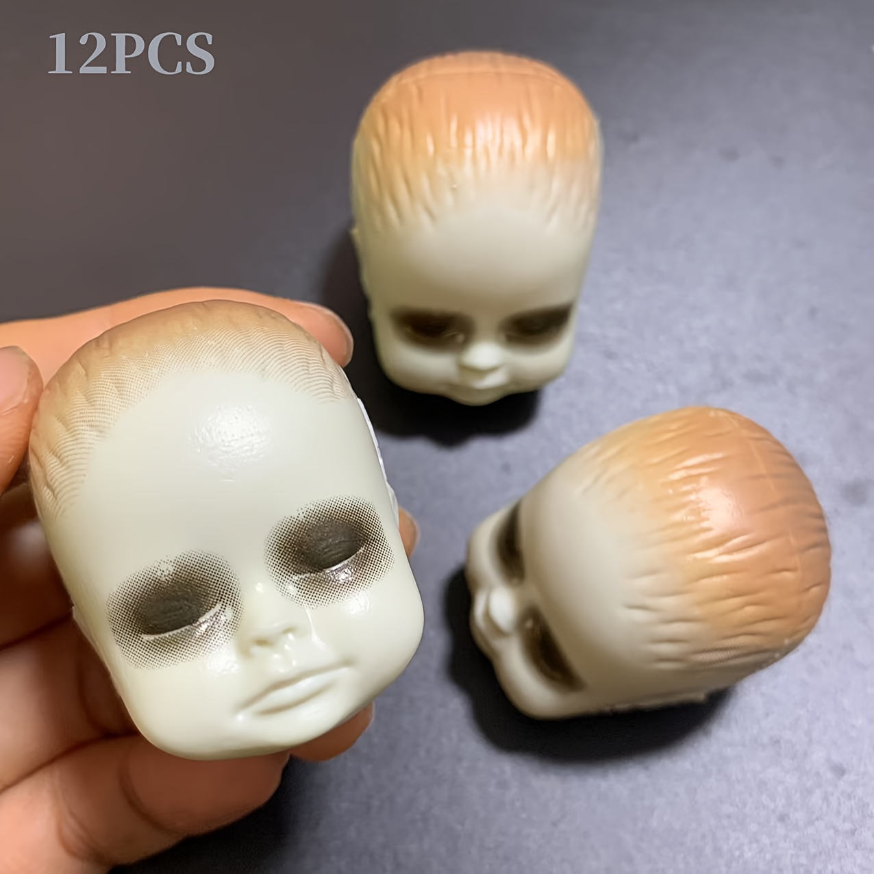 12Pcs Creepy Doll Head Ornamen - Head Racket Boom 评论和价格