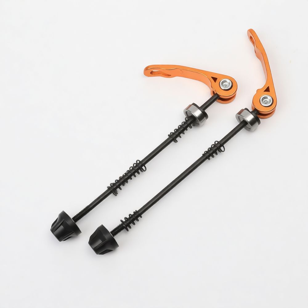 Bicycle Wheel Hub Quick Releas - Yellow Cycling Gear 评论和价格