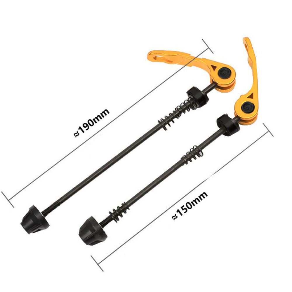 Bicycle Wheel Hub Quick Releas - Yellow Cycling Gear 评论和价格