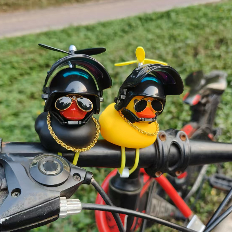 Cute Rubber Duck Bicycle Handl - Yellow Cycling Gear 评论和价格