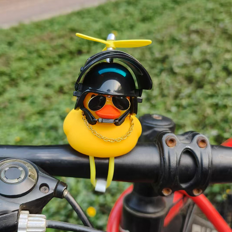 Cute Rubber Duck Bicycle Handl - Yellow Cycling Gear 评论和价格