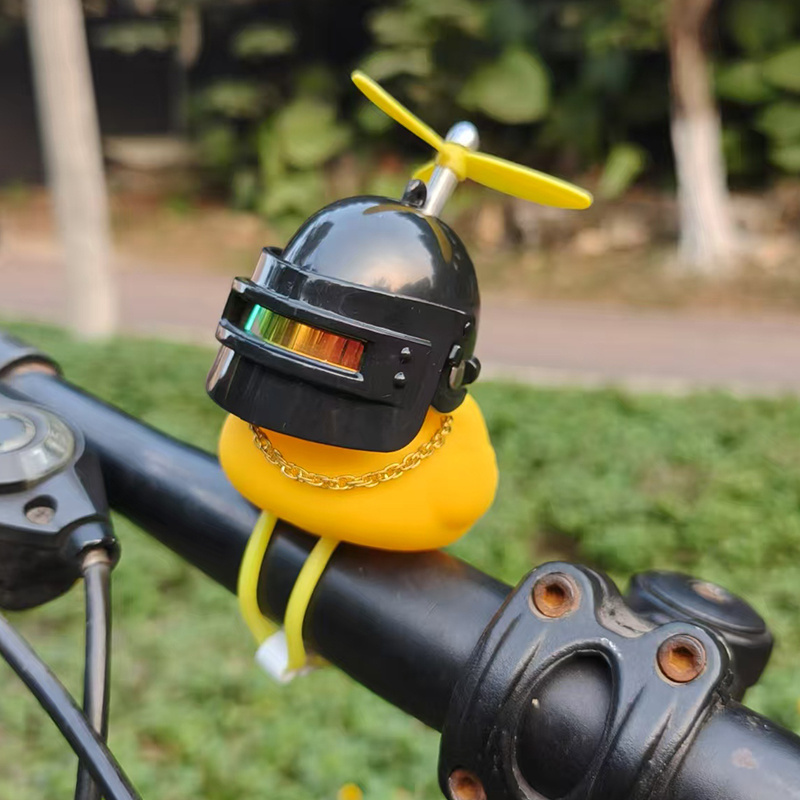 Cute Rubber Duck Bicycle Handl - Yellow Cycling Gear 评论和价格