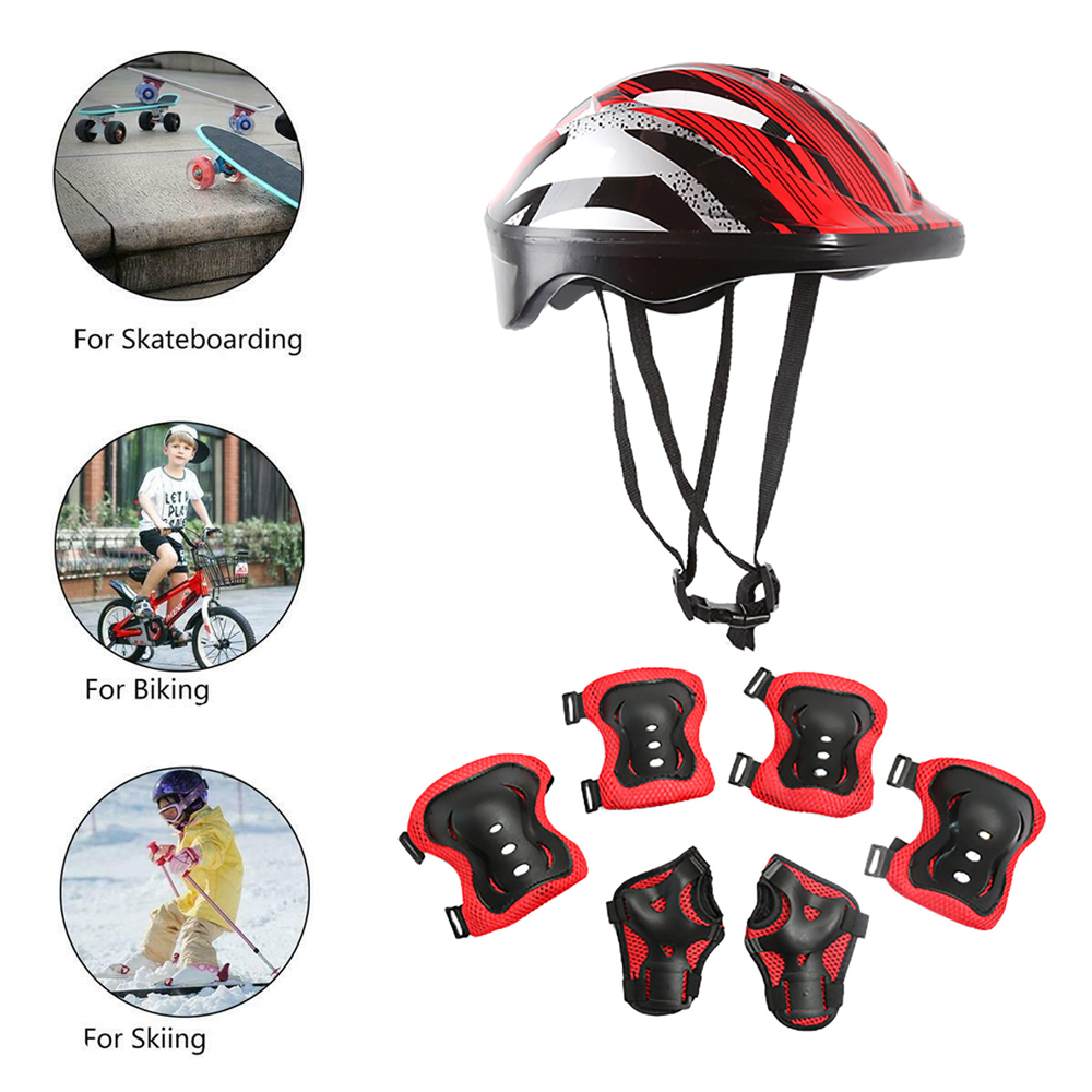7Pcs/Set Roller Skating Kids S - Cycling Gear Kids 评论和价格