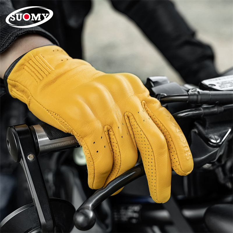 Sheepskin Breathable Motorcycl - Yellow Cycling Gear 评论和价格