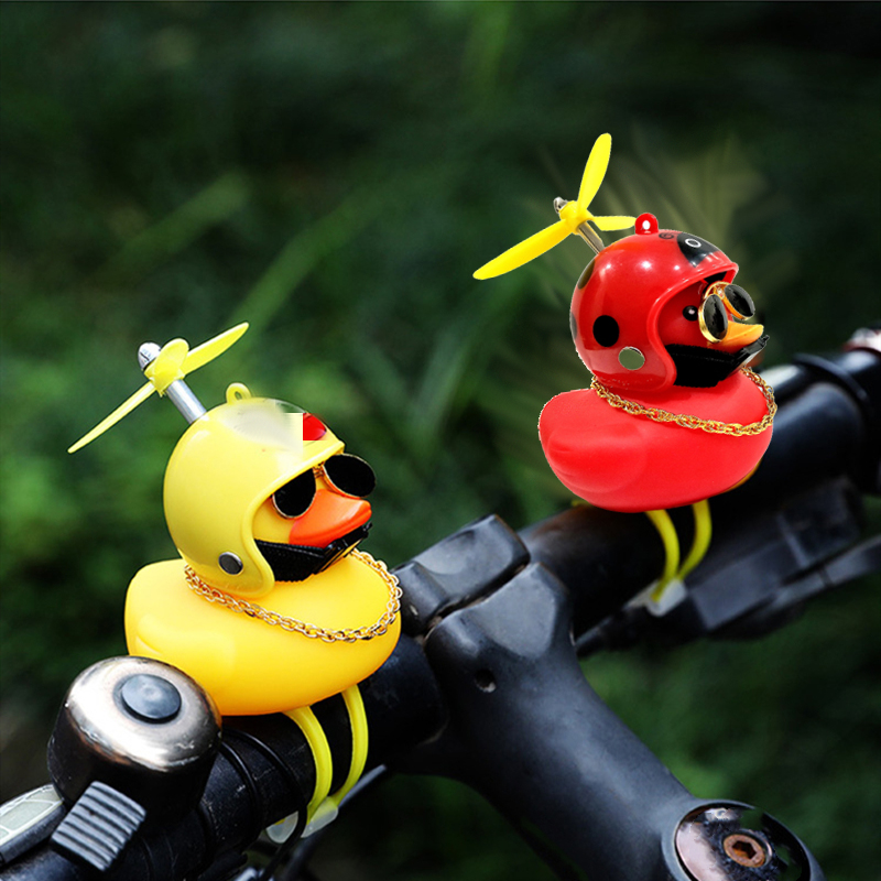 Cute Rubber Duck Bicycle Handl - Yellow Cycling Gear 评论和价格