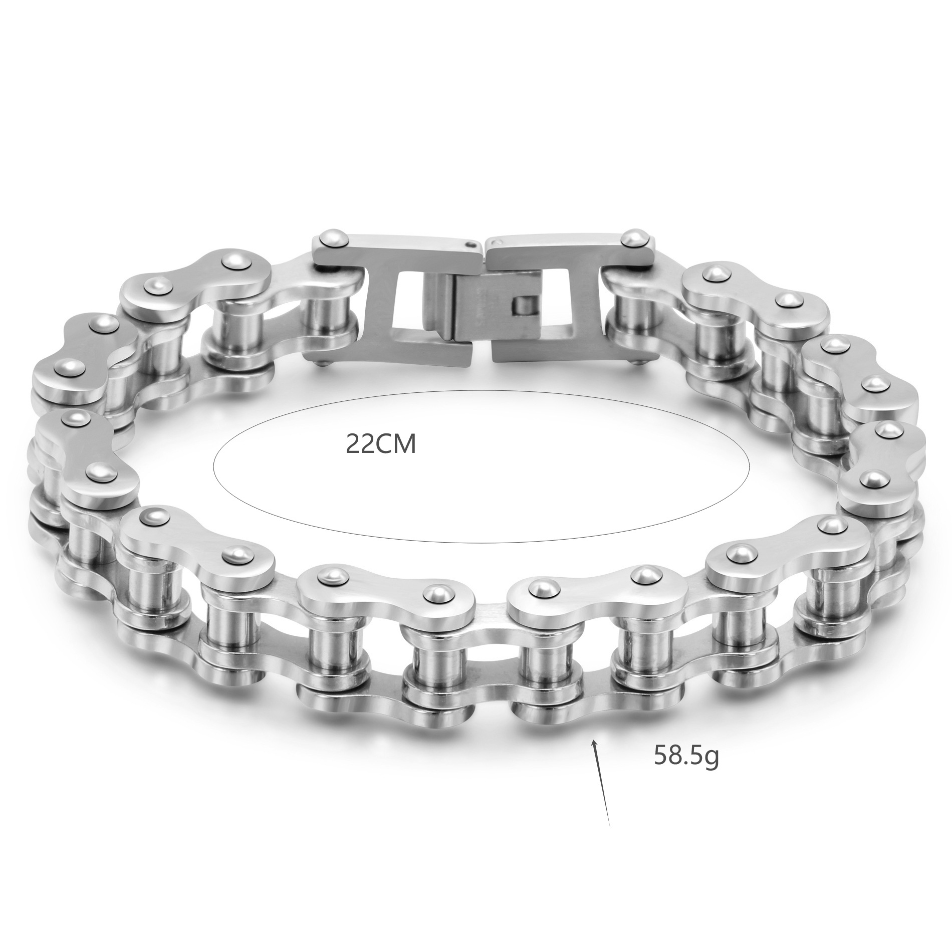 Stainless Steel Biker Chain Br - Yellow Cycling Gear 评论和价格