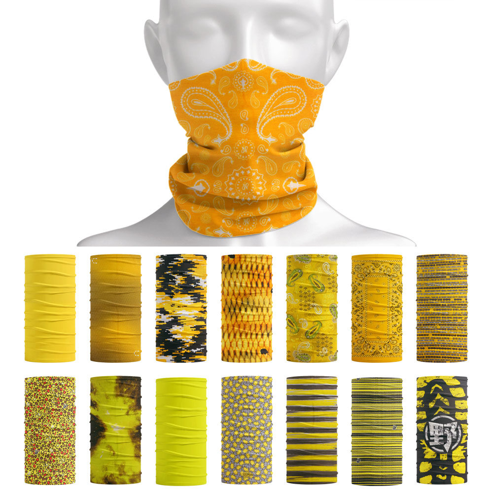 Bright Color Tube Neckchief Wo - Yellow Cycling Gear 评论和价格