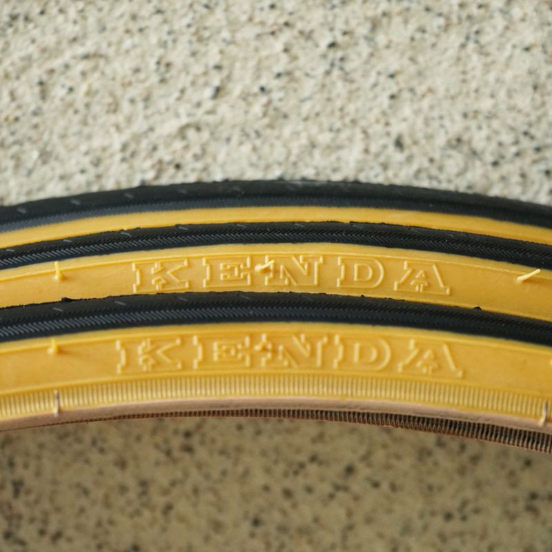 Retro Bicycle Tires 700C Road  - Yellow Cycling Gear 评论和价格