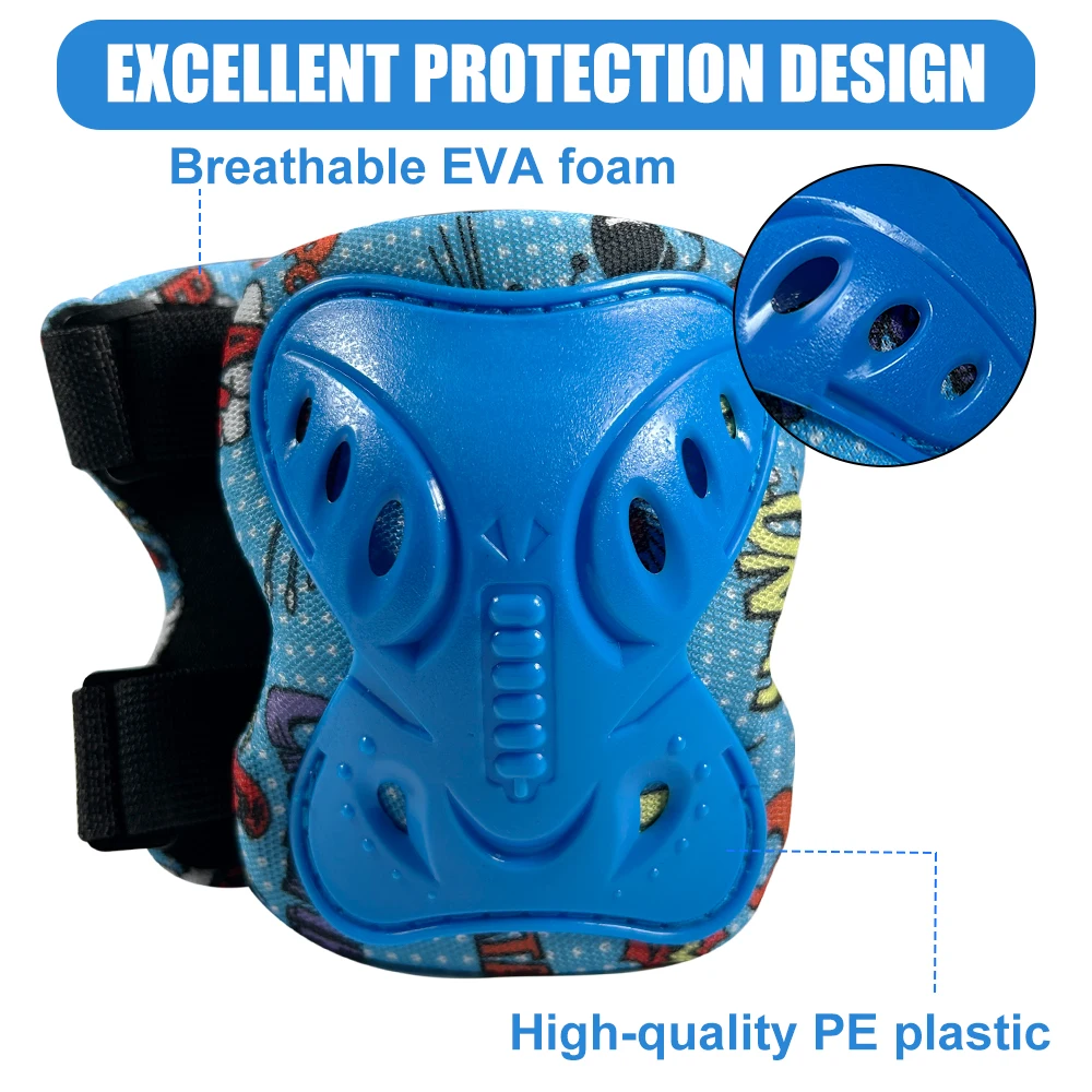 6Pcs Kids 3-12 Years Knee Elbo - Cycling Gear Kids 评论和价格